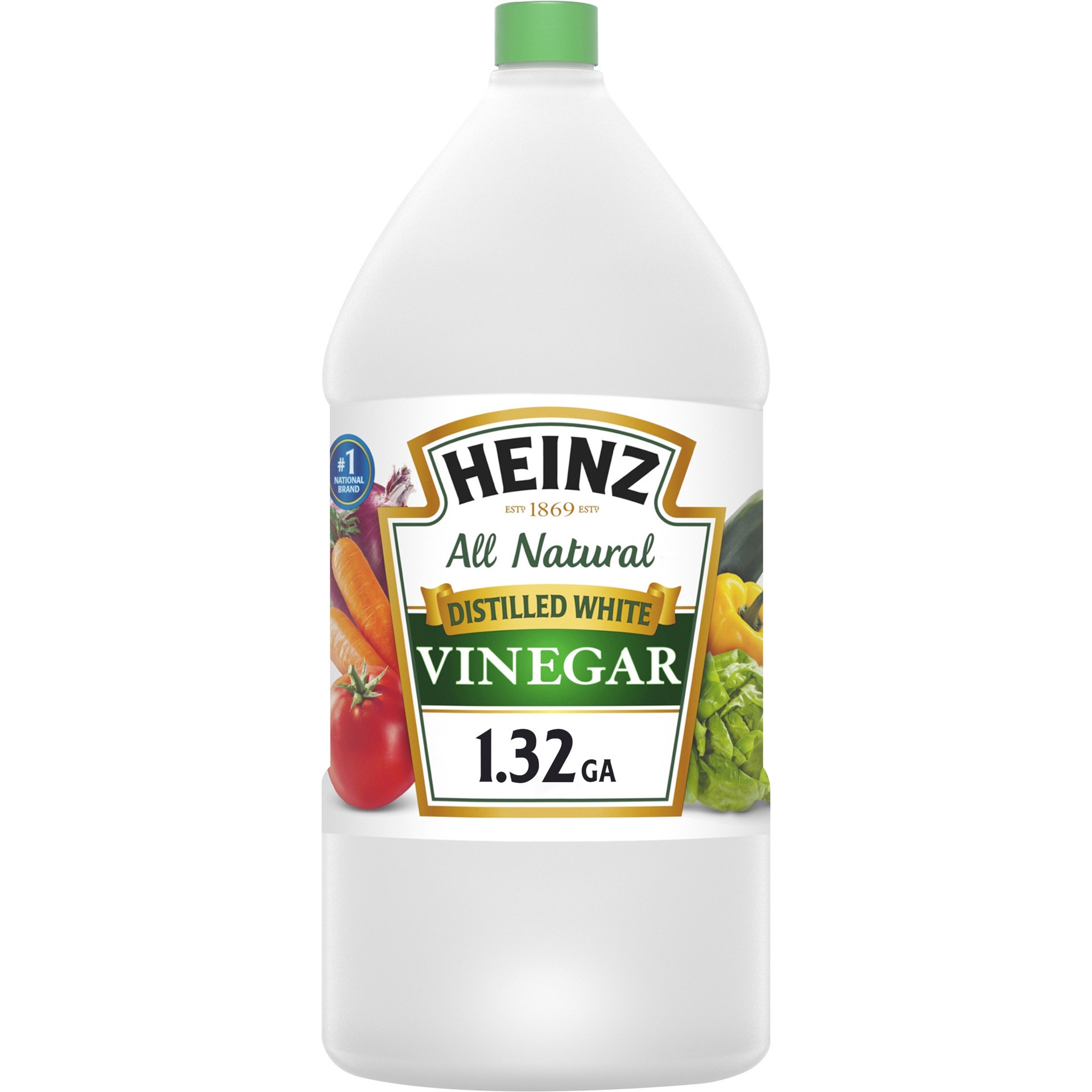 slide 1 of 9, Heinz All Natural Distilled White Vinegar 5% Acidity, 1.32 gal Jug, 1.32 gal