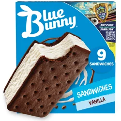 Blue Bunny Simply Vanilla Frozen Dessert Sandwich