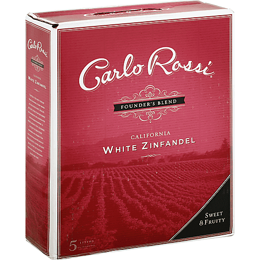 slide 1 of 5, Carlo Rossi White Zinfandel Founders Blend Box, 5 liter