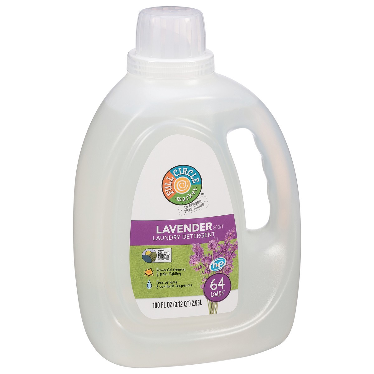 slide 7 of 10, Full Circle Market Lavender Scent Laundry Detergent 100 fl oz, 100 fl oz