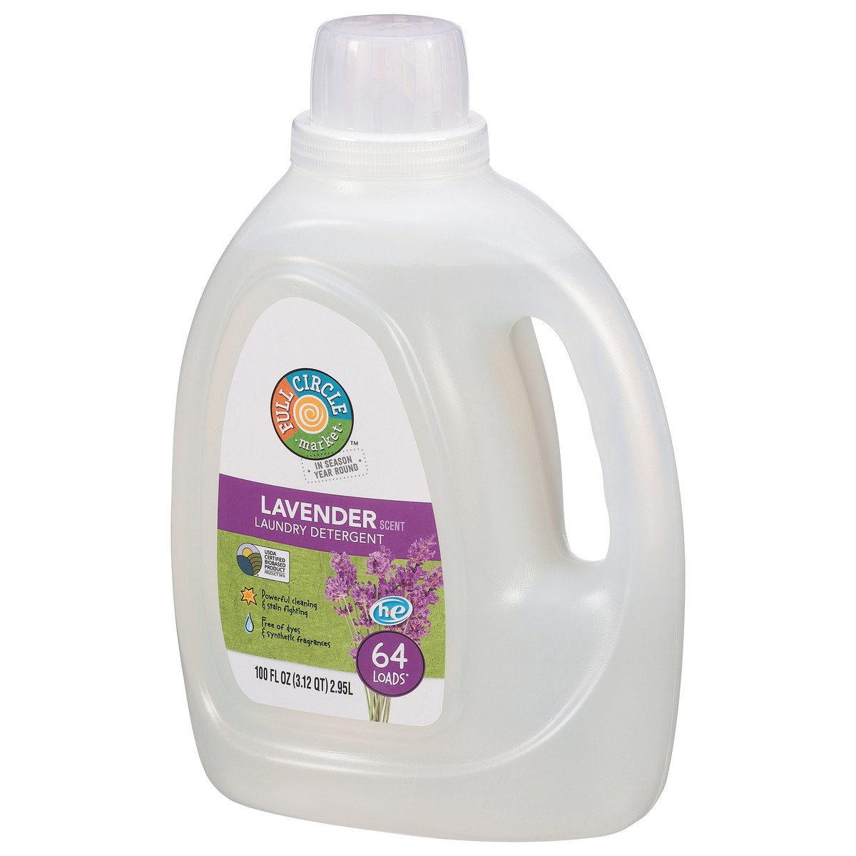 slide 6 of 10, Full Circle Market Lavender Scent Laundry Detergent 100 fl oz, 100 fl oz