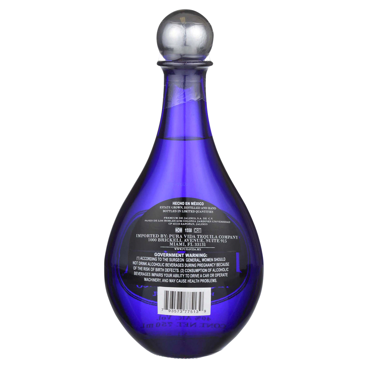 slide 5 of 5, OTHER-ALCOHOLIC BEVERAGES Pura Vida Silver, 750 ml