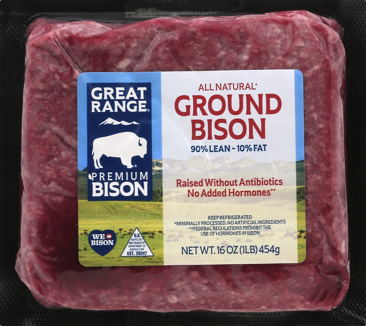 slide 5 of 13, Great Range Ground Bison, 16 oz