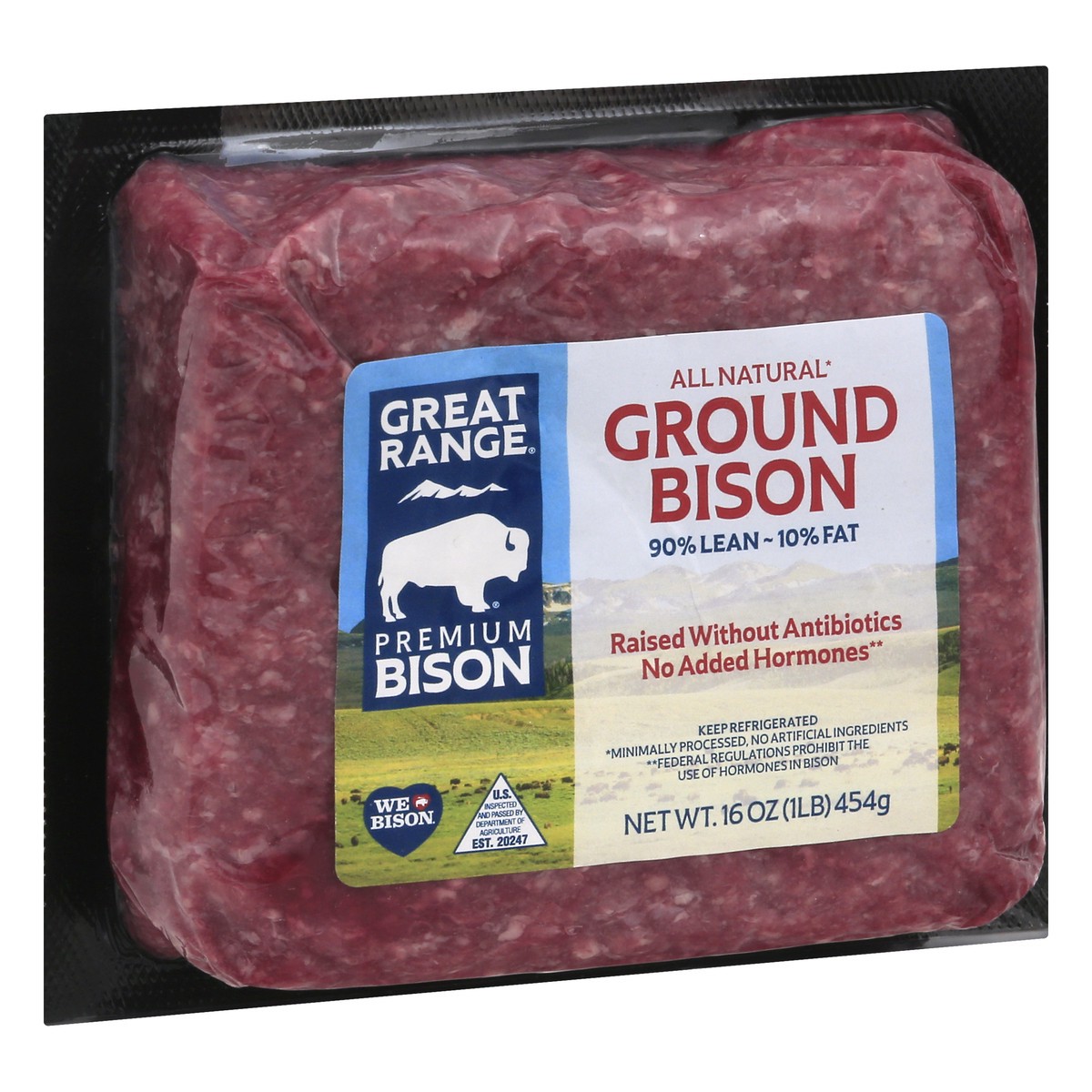 slide 6 of 13, Great Range Ground Bison, 16 oz