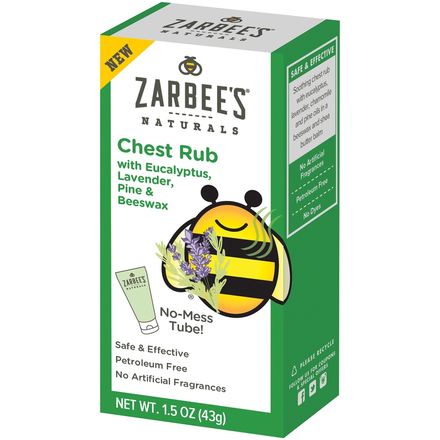 Zarbee's Naturals Chest Rub with Eucalyptus, Lavender, Pine & Beeswax