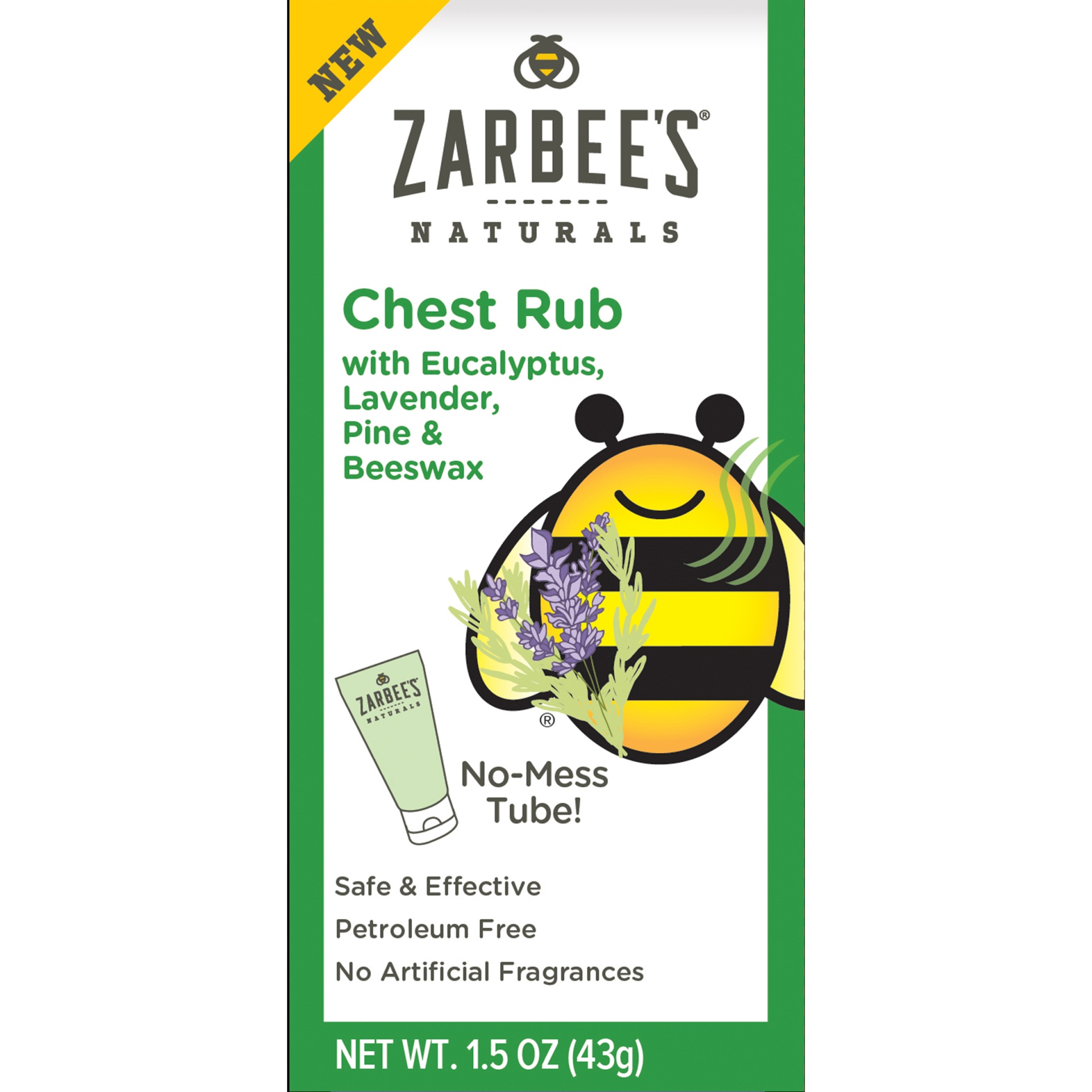Zarbee's Naturals Chest Rub with Eucalyptus, Lavender, Pine & Beeswax 1
