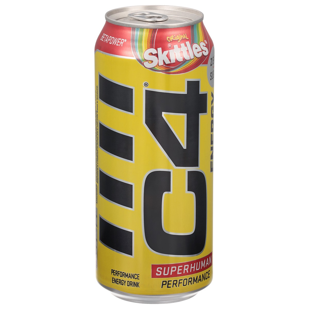 slide 8 of 9, C4 Energy, C4 Energy CRB RTD, Carbonated, Skittles, 16 oz