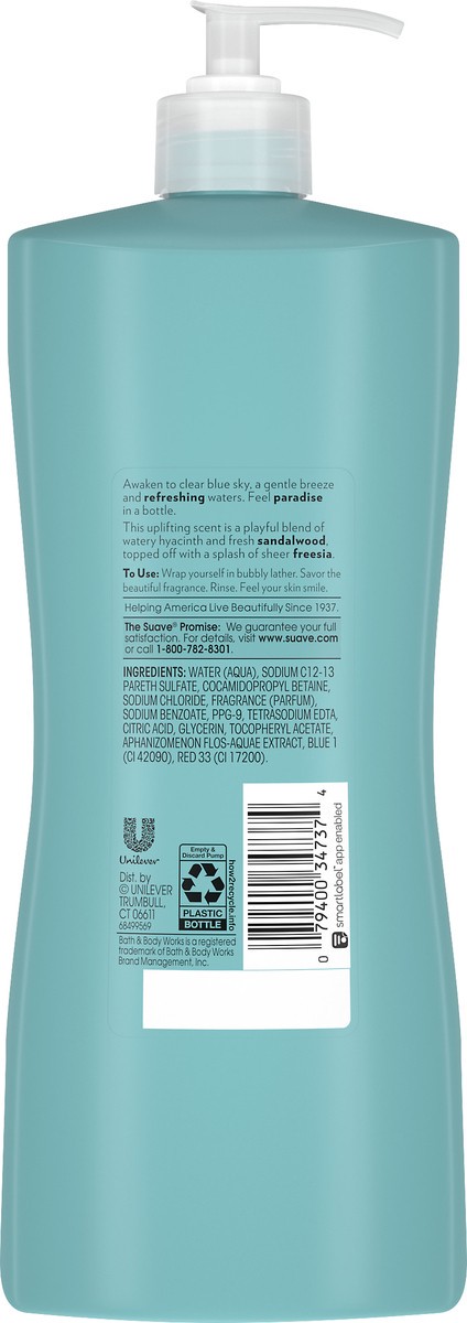 slide 2 of 3, Suave Essentials Body Wash Ocean Breeze, 28 oz, 28 fl oz