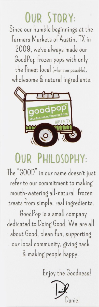 slide 4 of 5, GoodPop Frozen Pops 4 ea, 4 ct