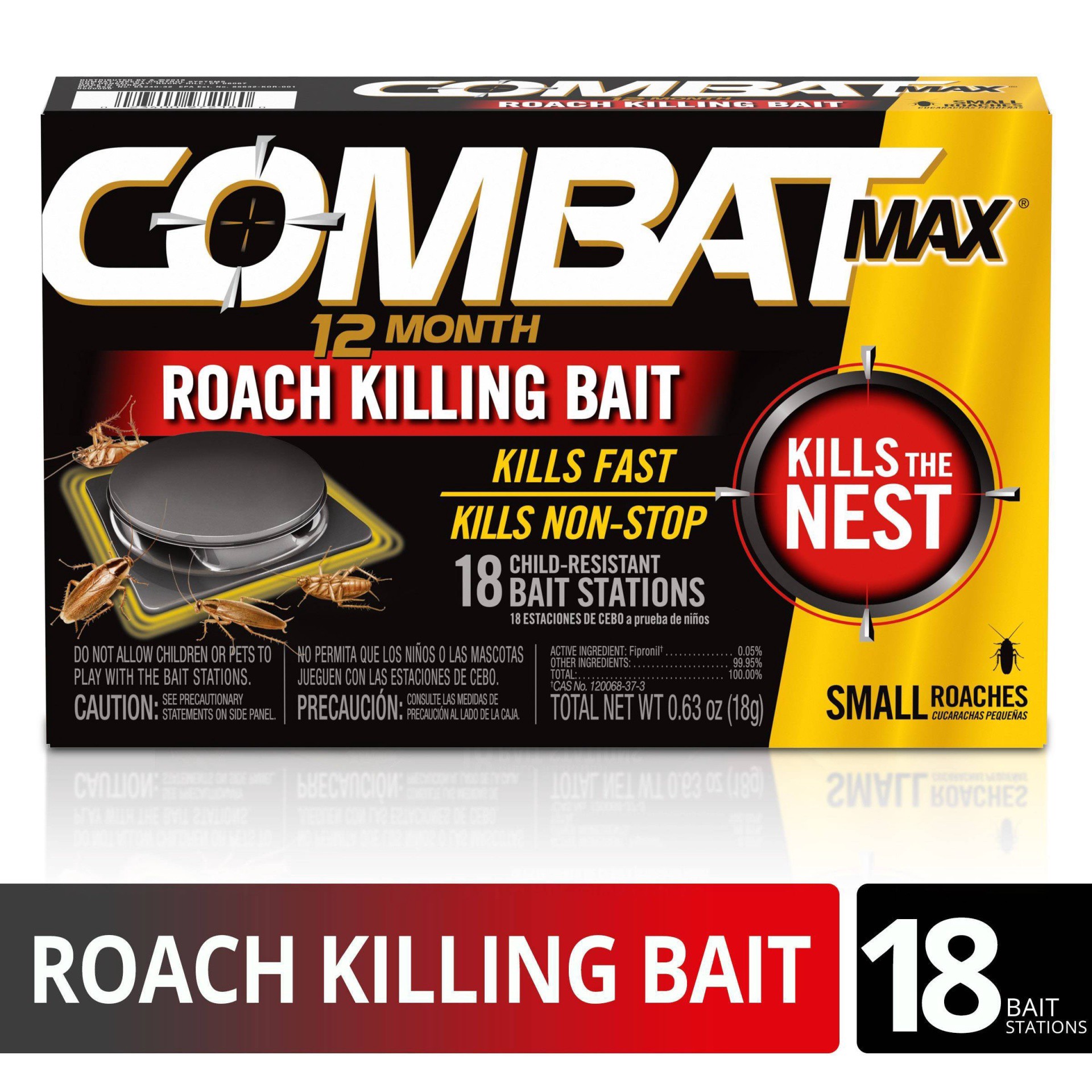 slide 1 of 6, Combat Bait Stations 18 ea, 18 ct