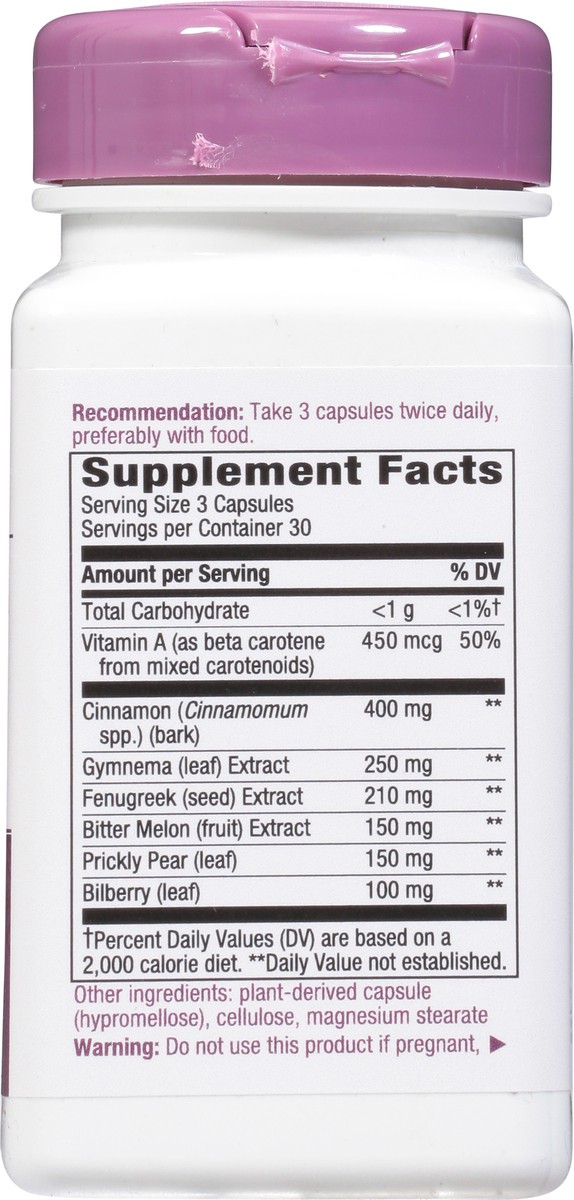 slide 8 of 9, Nature's Way Blood Sugar Support 90 Capsules, 90 ct