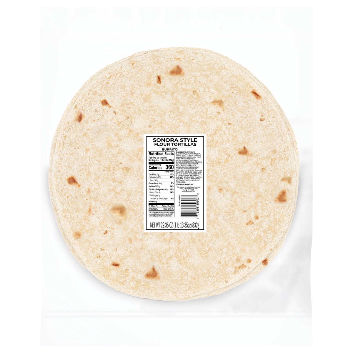 slide 1 of 9, Kroger Sonora Style Burrito 12", 8 ct