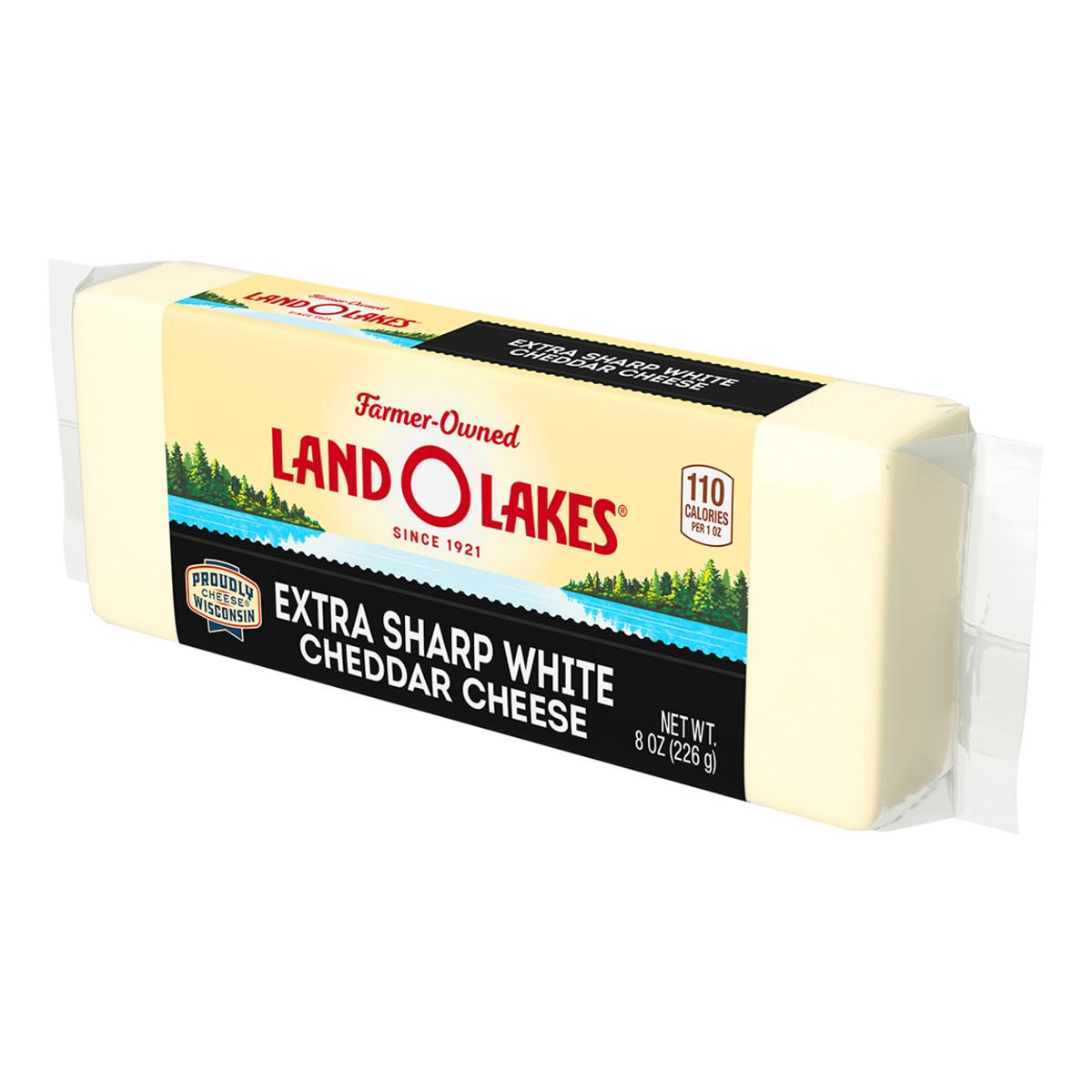 slide 4 of 9, Land O'Lakes Extra Sharp White Cheddar Cheese Chunk, 8 oz