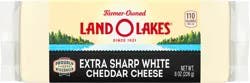 Land O'Lakes Extra Sharp White Cheddar Cheese Chunk, 8 oz block