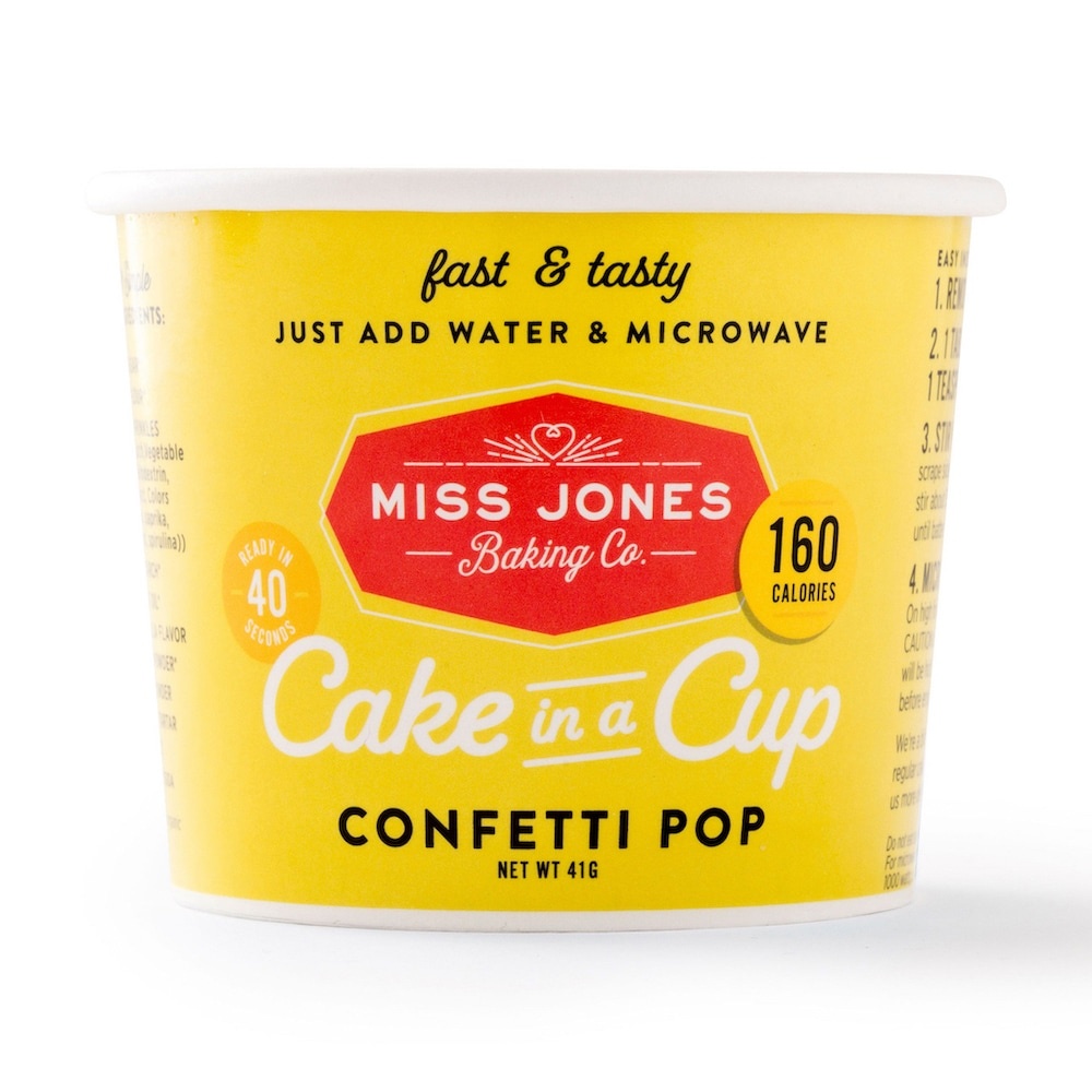 slide 1 of 1, Miss Jone's Cake In A Cup Confetti Pop, 41 gram