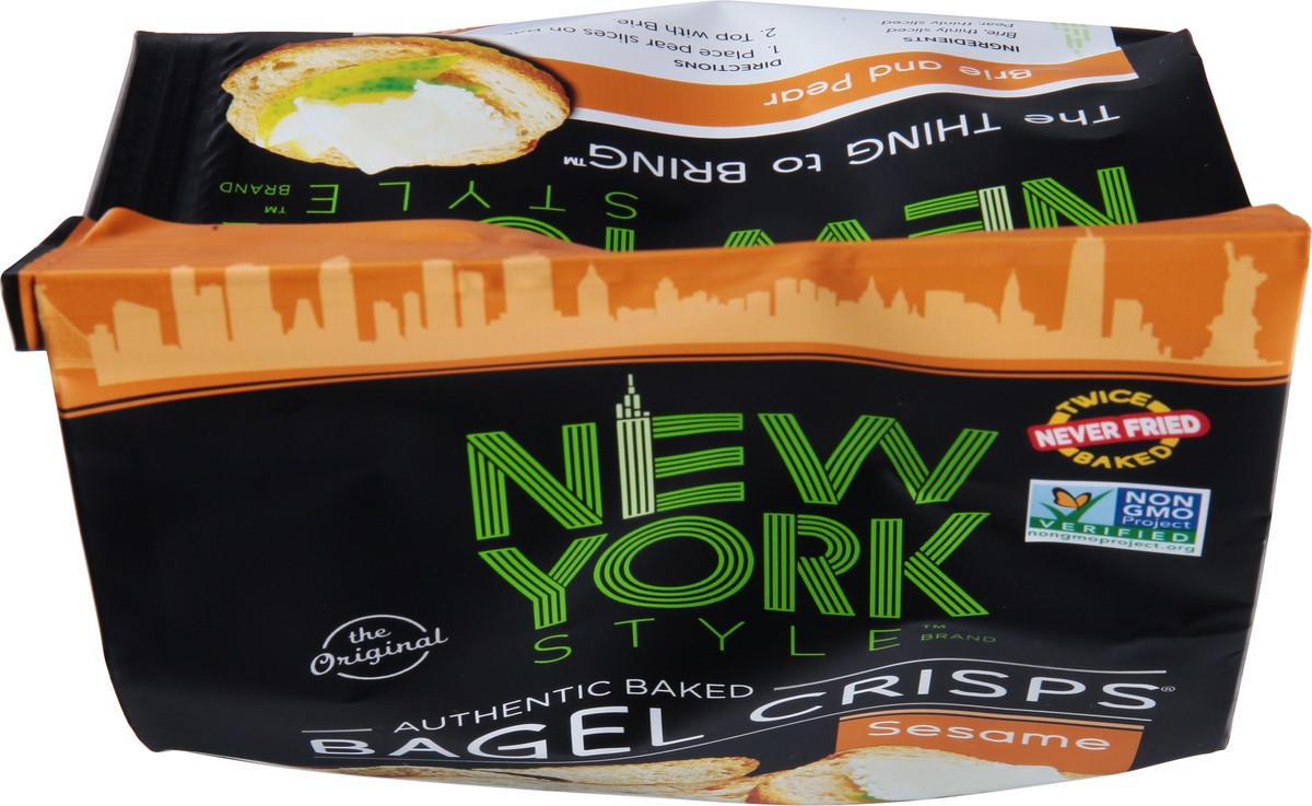 slide 5 of 9, New York Style Sesame Bagel Chips 6 oz, 6 oz