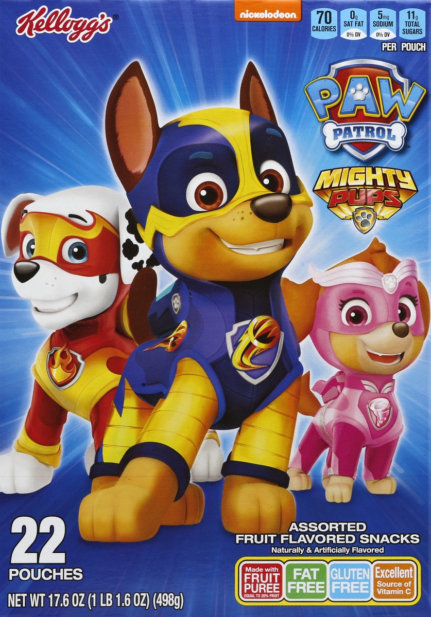 slide 5 of 6, Kellogg's Paw Patrol Fruit Snacks, 17.6 oz