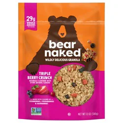 Bear Naked Fit Granola Cereal Triple Berry Crunch, Good Source of Fiber, 12 oz