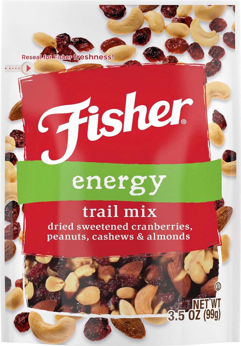 slide 1 of 8, Fisher Energy Trail Mix 3.5 oz. Bag, 3.5 oz