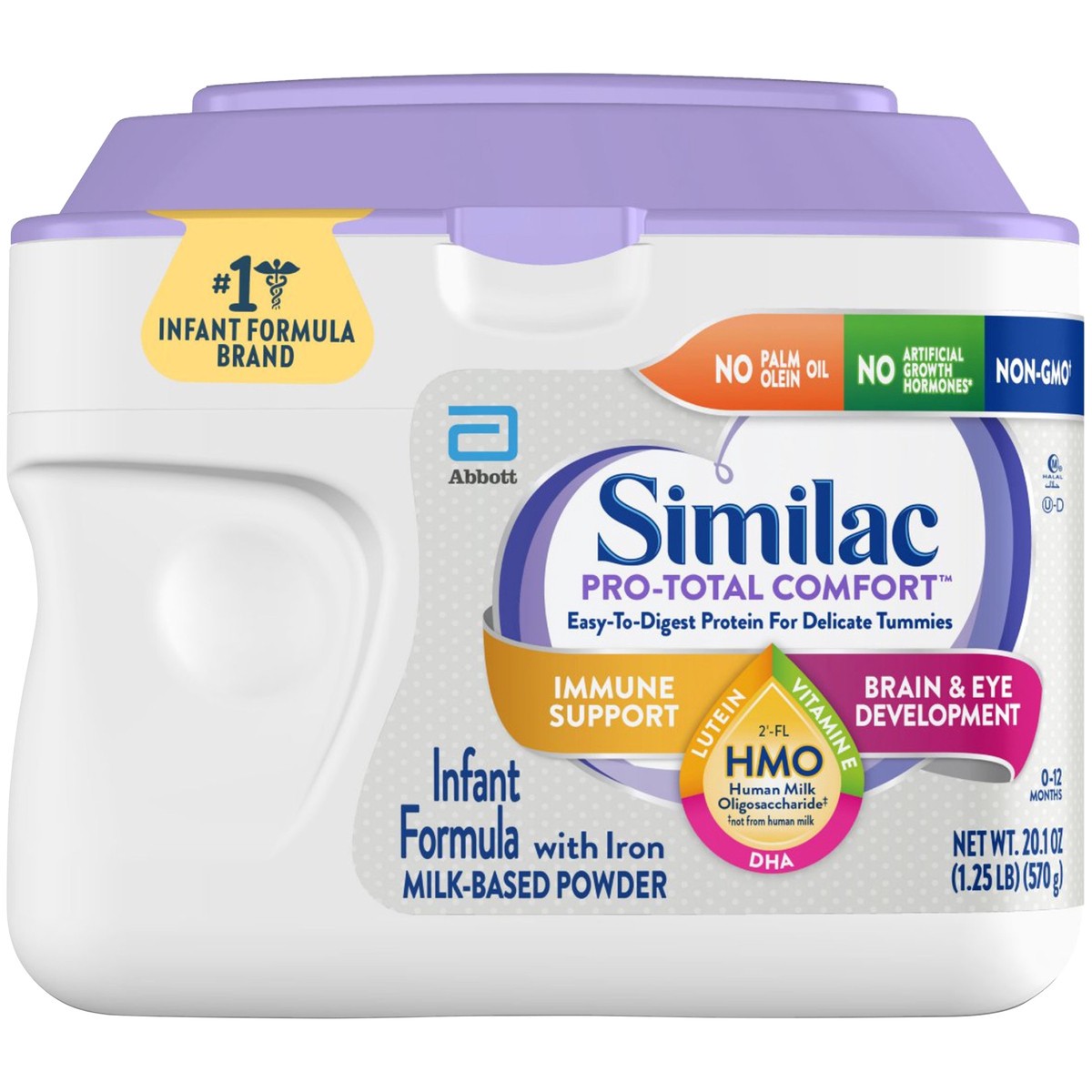 slide 7 of 9, Similac Pro-Total Comfort 0-12 Months Milk Based Powder with Iron Infant Formula 20.1 oz, 20.1 oz