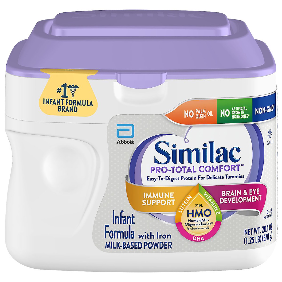 slide 9 of 9, Similac Pro-Total Comfort 0-12 Months Milk Based Powder with Iron Infant Formula 20.1 oz, 20.1 oz