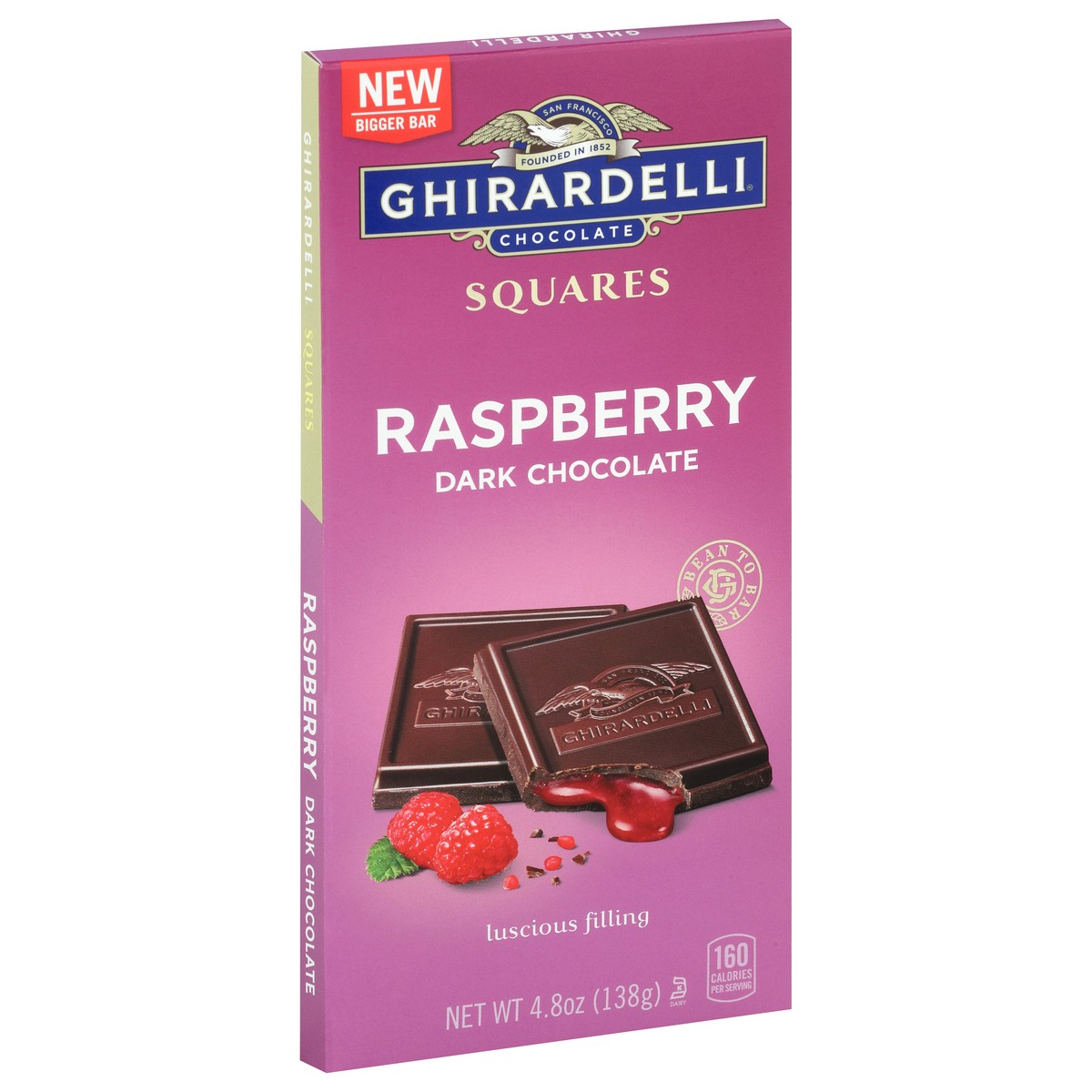 slide 1 of 1, Ghirardelli Squares Raspberry Dark Chocolate 4.8 oz, 4.8 oz