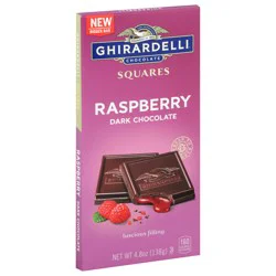 Ghirardelli Squares Raspberry Dark Chocolate 4.8 oz