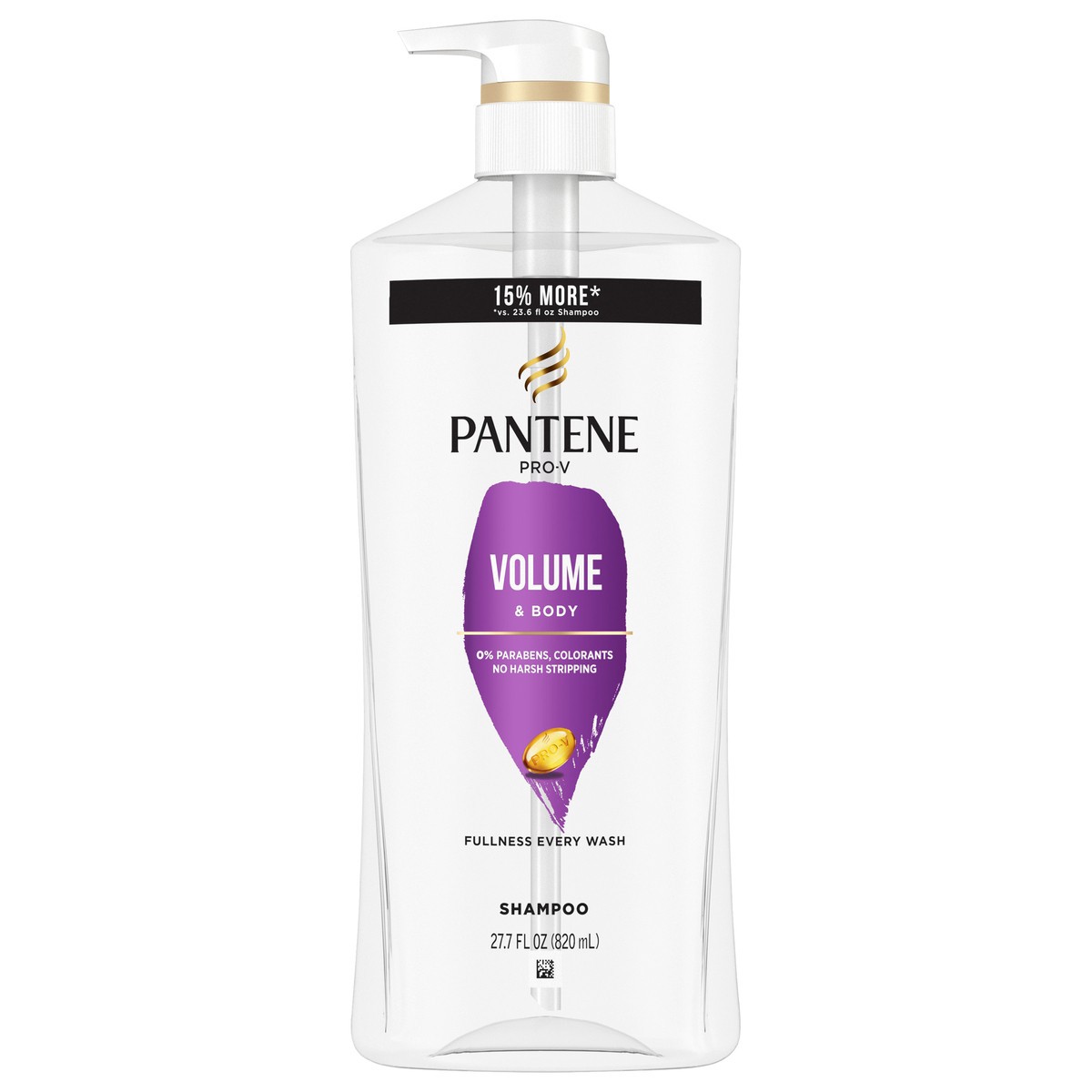 slide 1 of 9, Pantene Shampoo for Fine or Thin Hair, Volumizing, Lightweight, Safe for Color Treated Hair, Paraben Free, 27.7 oz