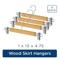 Whitmor Skirt Hangers S/4