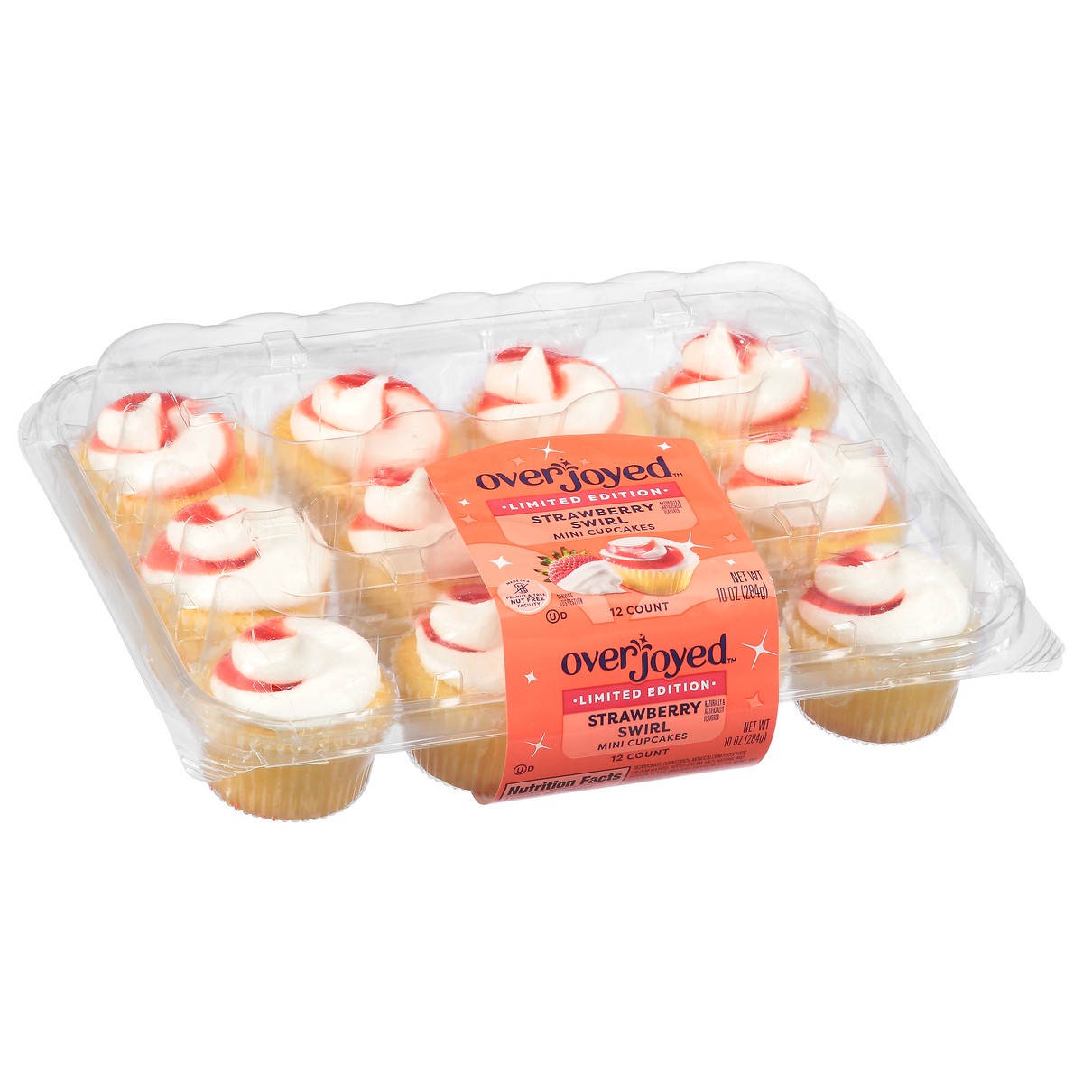 slide 4 of 4, Overjoyed Strawberry Swirl Mini Cupcakes 10 Oz - 10 OZ, 10 oz