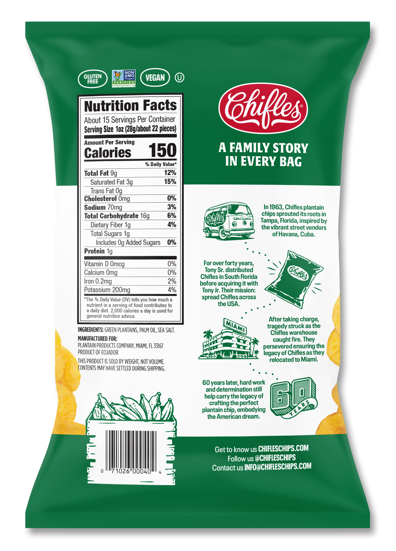 slide 2 of 2, Chiefles Family Size Original Plantain Chips 15 oz, 15 oz