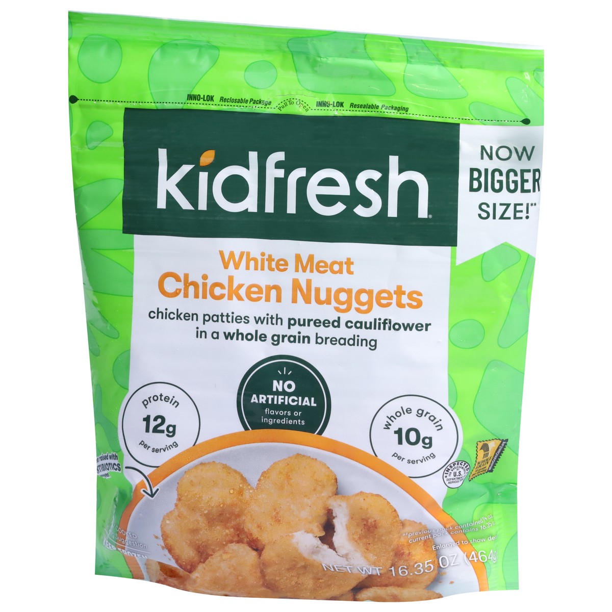 slide 5 of 9, Kidfresh White Meat Chicken Nuggets, 16.35 oz
