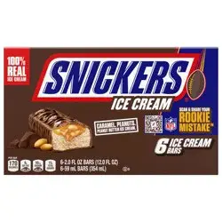 Snickers Ice Cream Bars - 12oz/6ct
