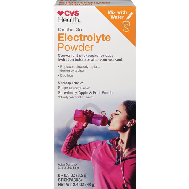slide 1 of 1, CVS Electrolyte Pwdr Sticks, 1 ct