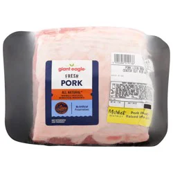 Giant Eagle Pork Loin Roast, Center Cut, Bone In