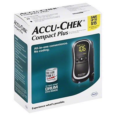 slide 1 of 1, Accu-Chek Compact Plus Blood Glucose Monitoring System Kit, 1 ct