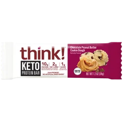 think! Delight Chocolate Peanut Butter Cookie Dough Protein Bar 1.2 oz