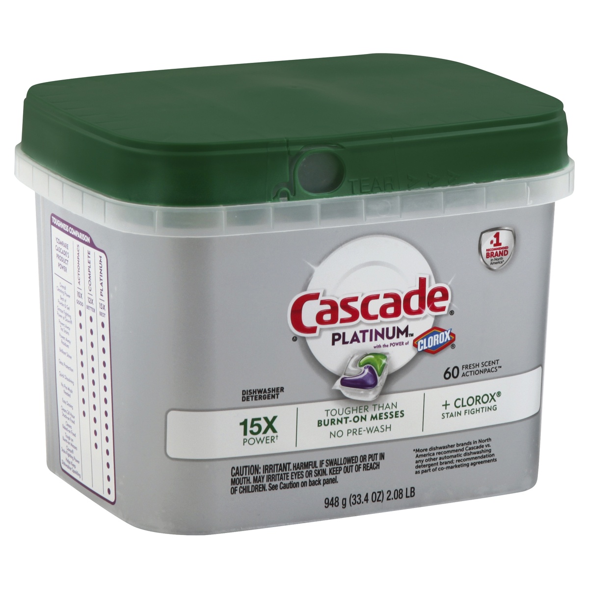 slide 1 of 2, Cascade Dishwasher Detergent 948 g, 948 gram