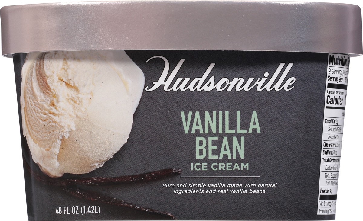 slide 6 of 9, Hudsonville Vanilla Bean Ice Cream 48 fl oz, 48 fl oz