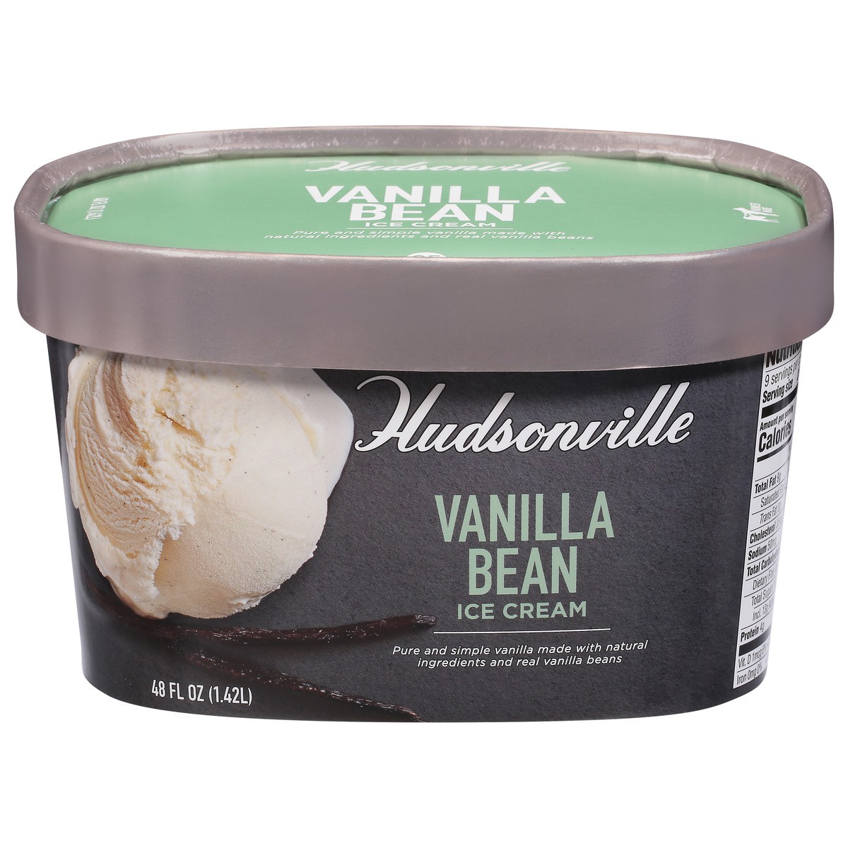 slide 1 of 9, Hudsonville Vanilla Bean Ice Cream 48 fl oz, 48 fl oz