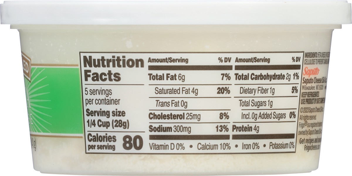 slide 12 of 13, Frigo Crumbled Feta Cheese - 5 oz, 5 oz