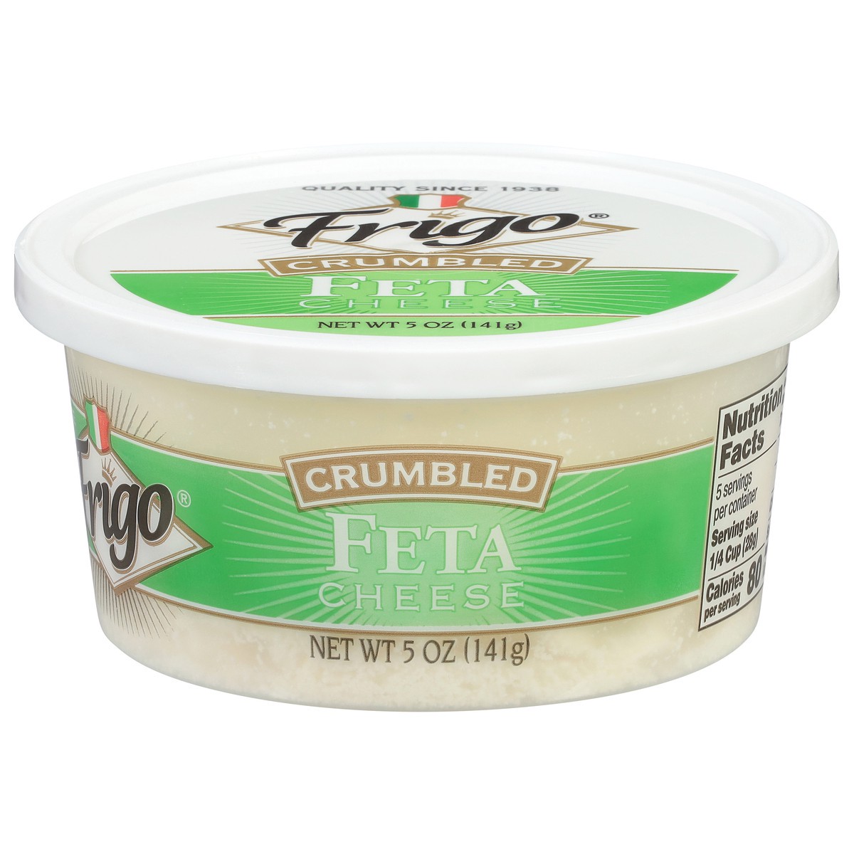 slide 1 of 13, Frigo Crumbled Feta Cheese - 5 oz, 5 oz