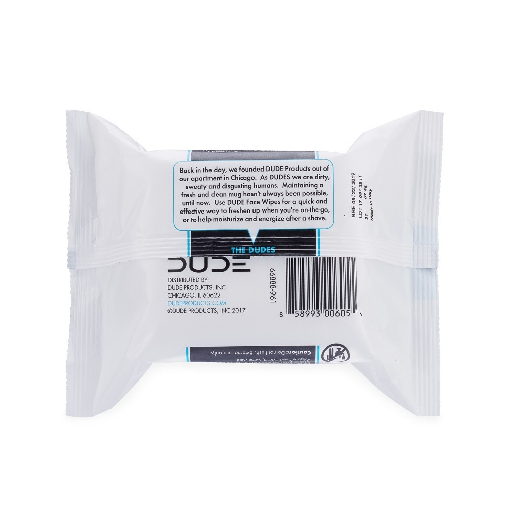 slide 3 of 4, DUDE Face Wipes 30 ea, 30 ct