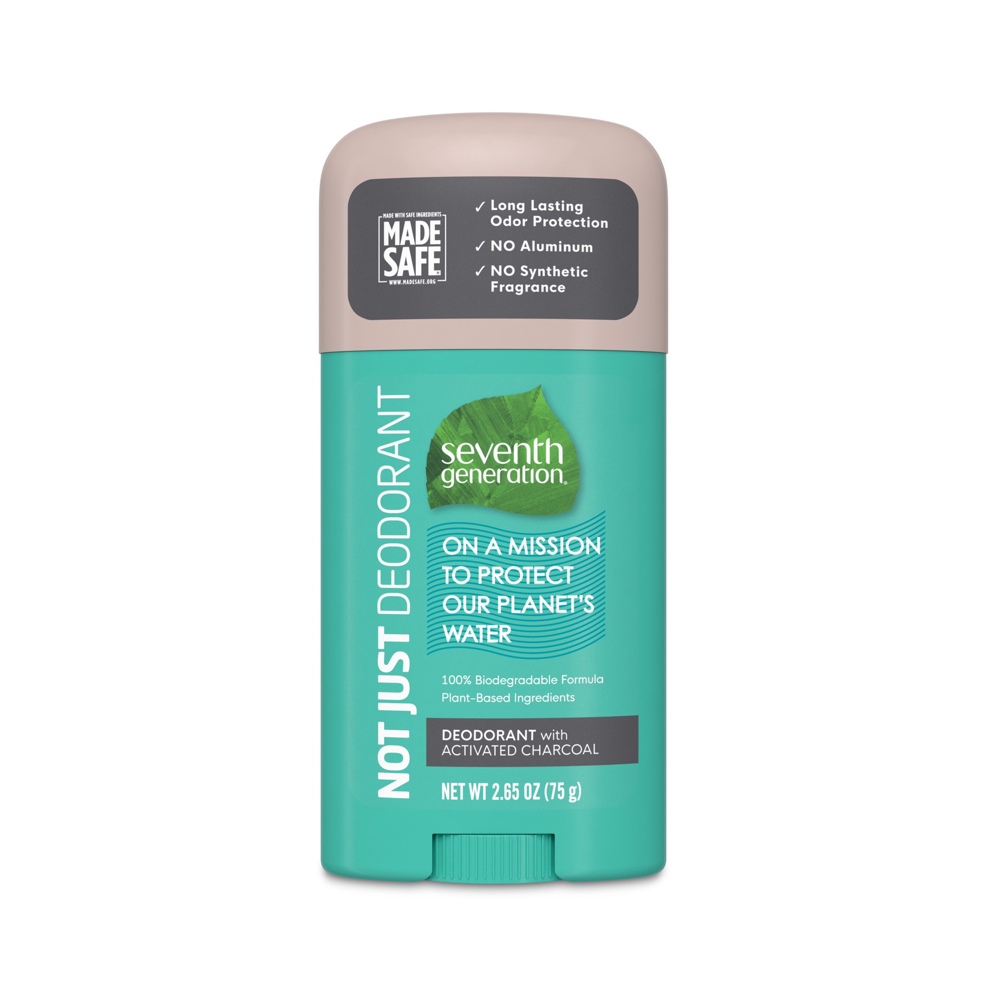 slide 1 of 3, Seventh Generation Aluminum-Free Deodorant Activated Charcoal, 2.65 oz, 2.65 oz