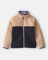 Carter's Boys Color Block Zip-Up Jacket - Black Black 14