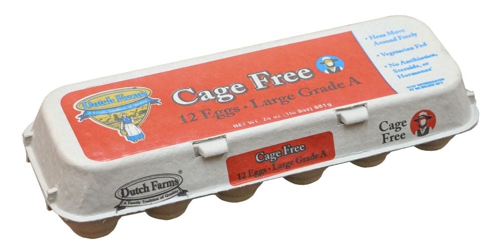 slide 1 of 1, Dutch Farms Cage Free Grade A Large Eggs, 12 ct