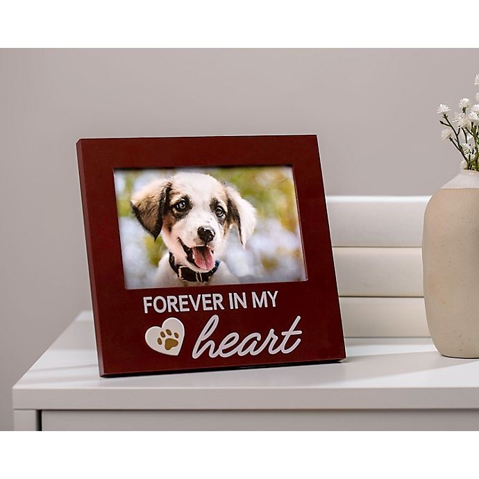 slide 2 of 3, Pearhead Forever - My Heart'' Picture Frame - Espresso'', 4 in x 6 in