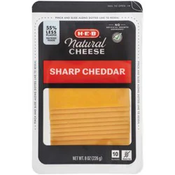 H-E-B Sharp Cheddar Thin Sliced Cheese