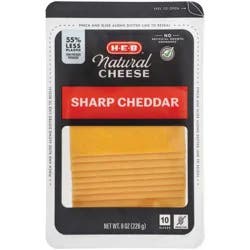 H-E-B Sharp Cheddar Thin Sliced Cheese