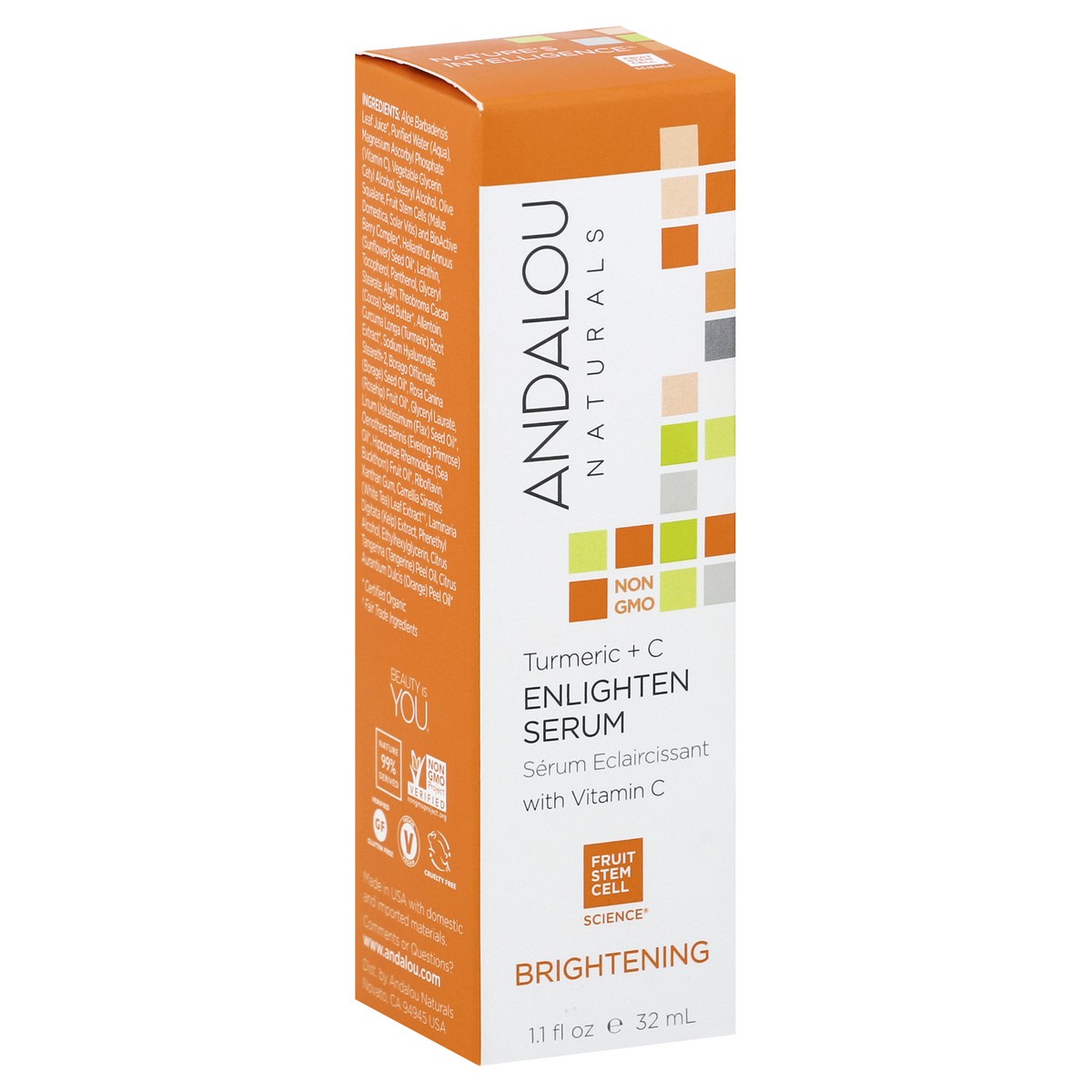 slide 3 of 6, Andalou Naturals Andalou Enlghtn Serum Brghtning, 1.1 oz